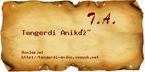 Tengerdi Anikó névjegykártya